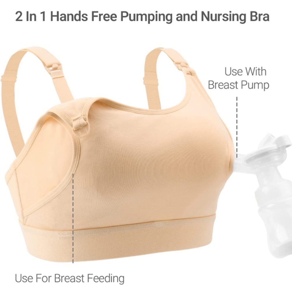 Sz M Hands Free Nursing Pumping Bra